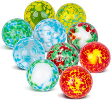 Handgefertigte bunte Glasmurmeln für Spiel und Dekoration 2,5cm
