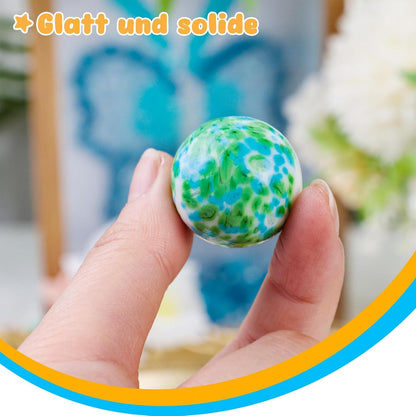 Handgefertigte bunte Glasmurmeln für Spiel und Dekoration 2,5cm