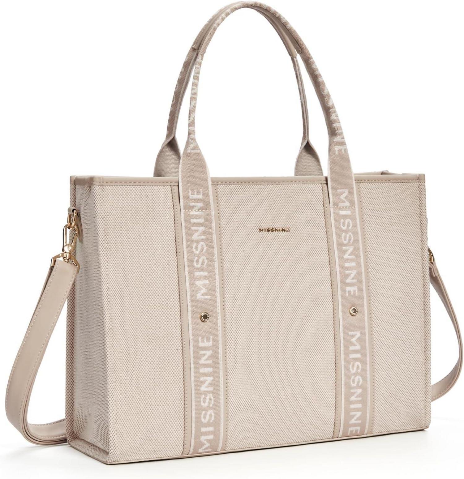 Tragetasche Canvas-Laptoptasche 15,6 Zoll Handtasche große