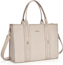 Tragetasche Canvas-Laptoptasche 15,6 Zoll Handtasche große