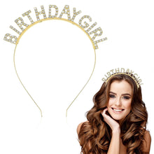 Strass Happy Birthday Geburtstagskrone Mädchen Tiara