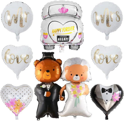 Hochzeitsfeier Dekoration Luftballons Set Mr Mrs Love Folienballon