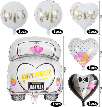 Hochzeitsfeier Dekoration Luftballons Set Mr Mrs Love Folienballon