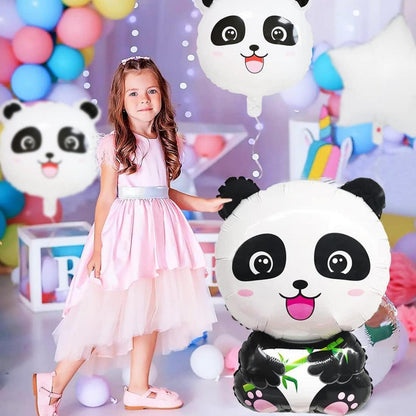 XXL Panda Folienballon Set, süße Party Deko für Geburtstag & Baby