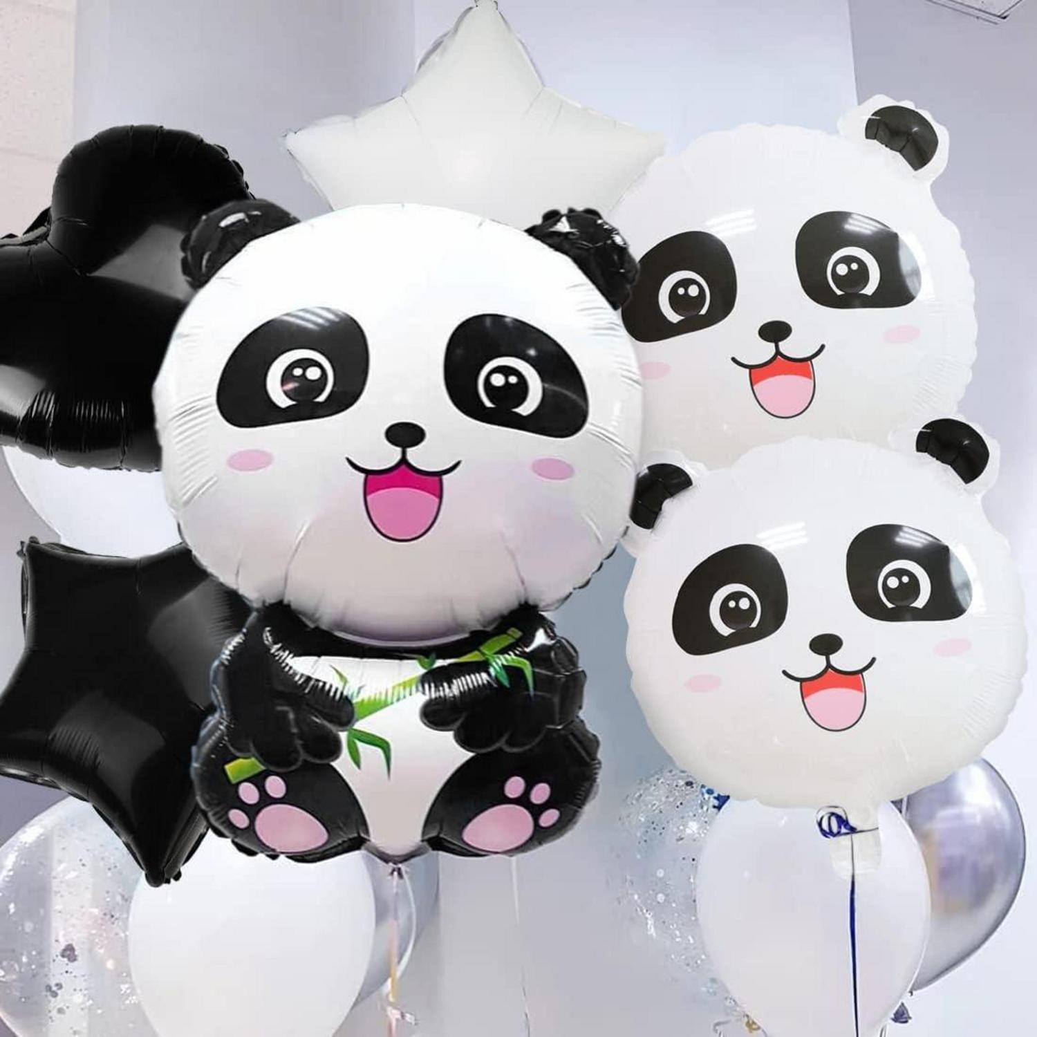 Panda Folienballon Set XXL für Geburtstagsparty Baby Shower