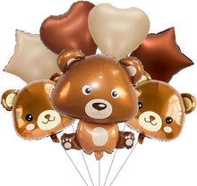 Baby Bär Folienballon Set, süße Bären Luftballons für Party & Deko
