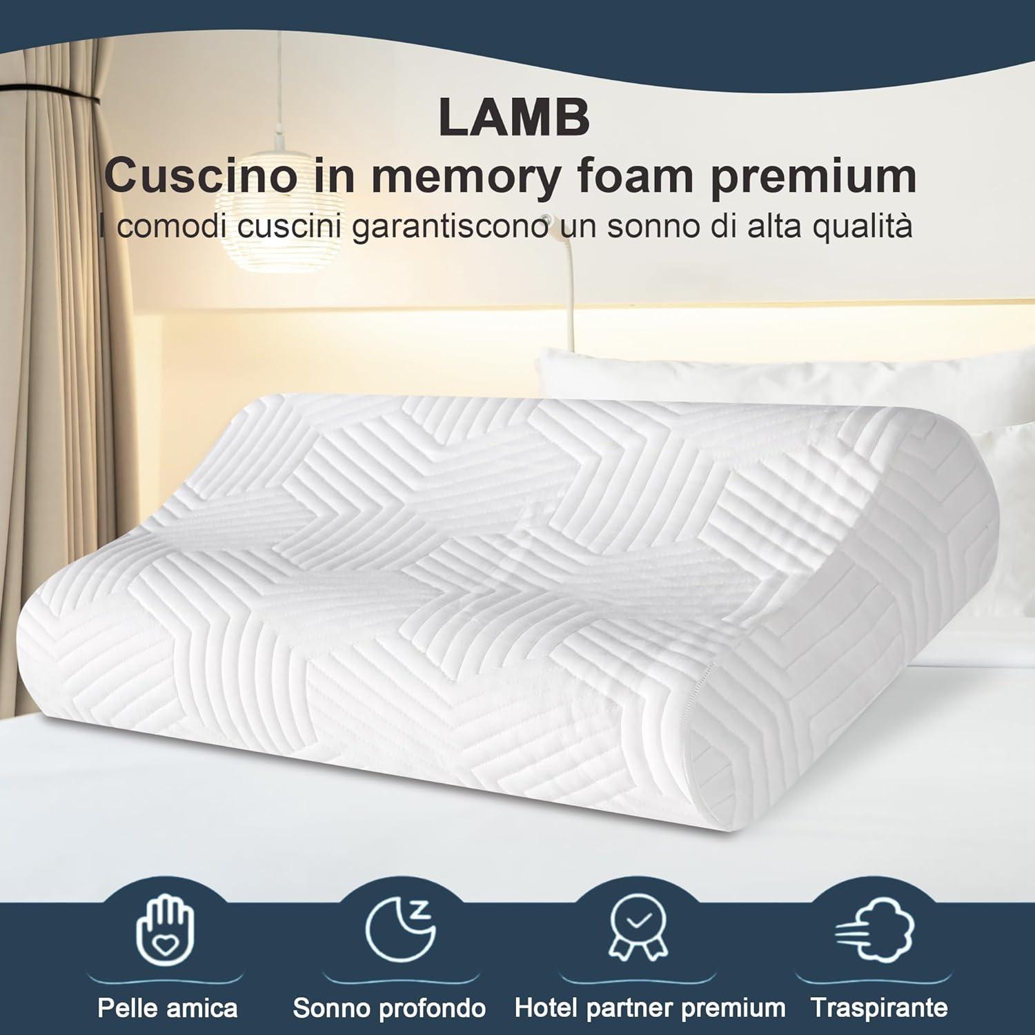 Orthopädisches Höheneinstellbares Memory Foam Nackenkissen mit RUCO-BAC Bezug