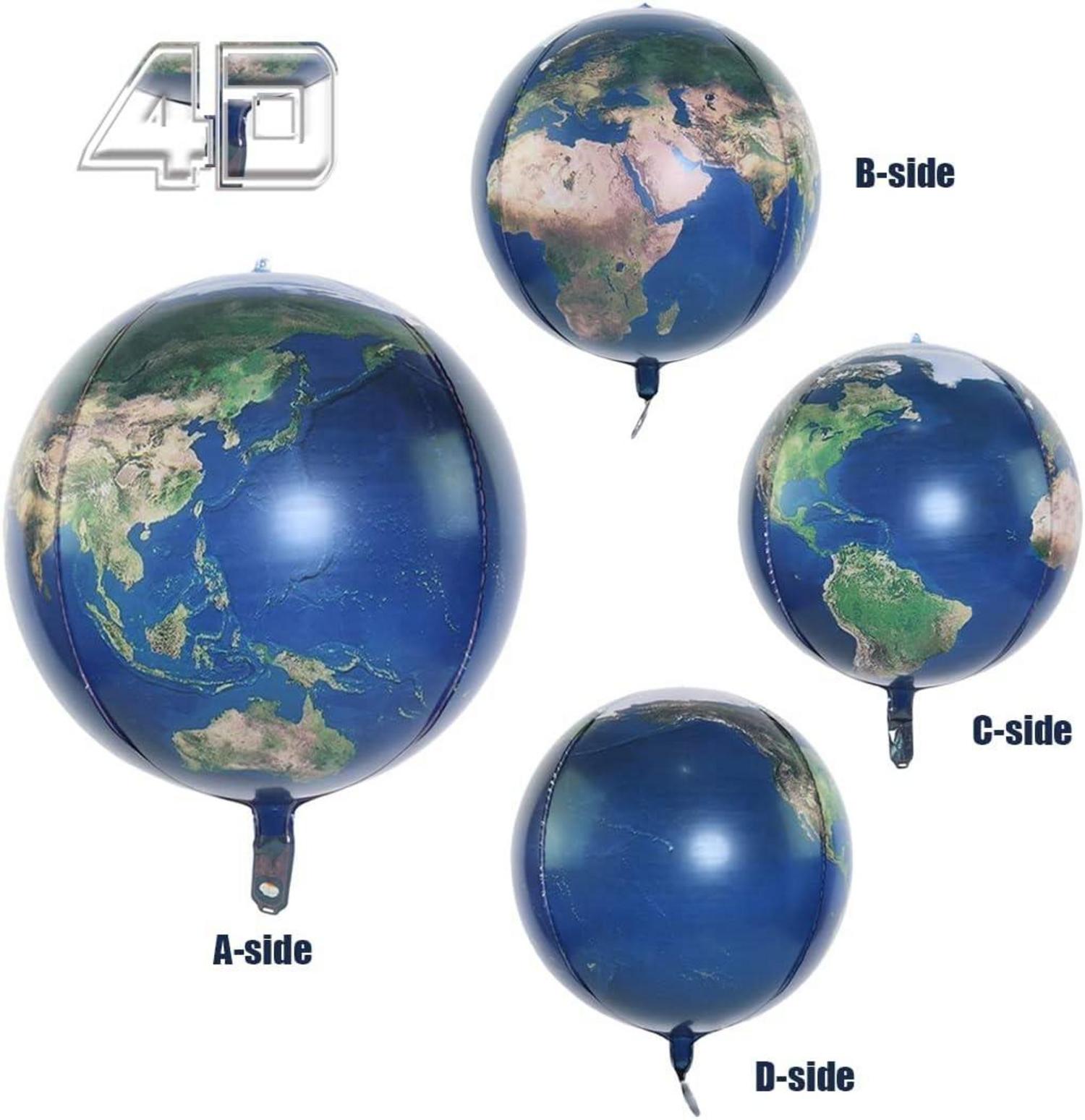 4 Stücke XXL Space Galaxy Planeten Deko Ballon SET