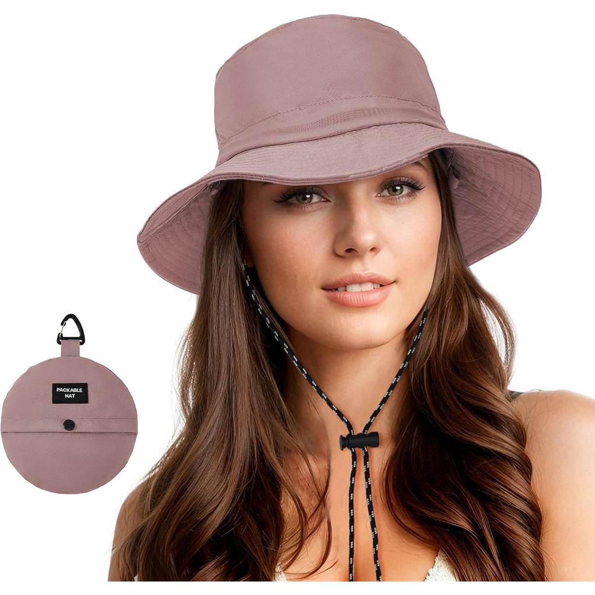 Wasserdichter Fischerhut Damen Herren – Rosa Outdoorhut