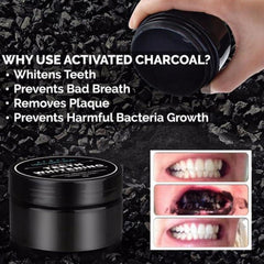 Aktivkohle Zahnaufhellungspulver - Natürliches Teeth Whitening Powder