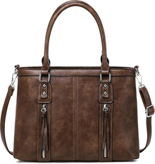 Damen Leder Shopper Handtasche Groß Schultertasche Umhängetasche