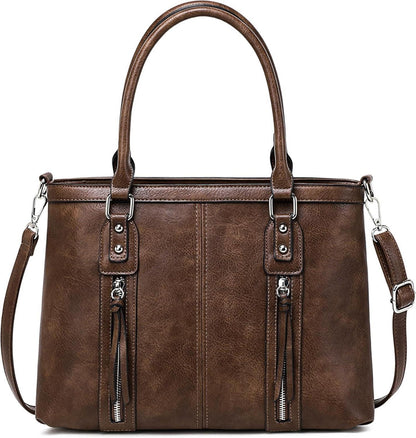 Damen Leder Shopper Handtasche Groß Schultertasche Umhängetasche