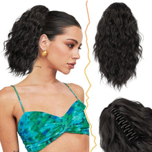 Kurze Wellige Pferdeschwanz Verlängerung 30CM Clip Haarverlängerung