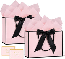 Geschenktüten mit Henkel und Grußkarten - Geschenkverpackung für
