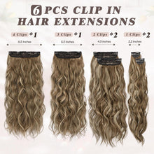 Clip in Haarverlängerung Balayage Highlight 50CM 6-teilig