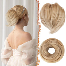 Synthetischer Haarknoten Pferdeschwanz Blond Gemischt 20cm