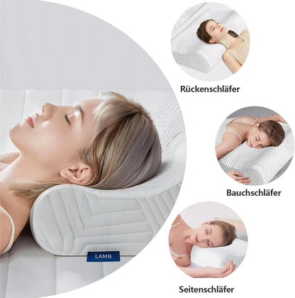 Orthopädisches Memory Foam Kopfkissen Höhenverstellbar Nackenstützkissen