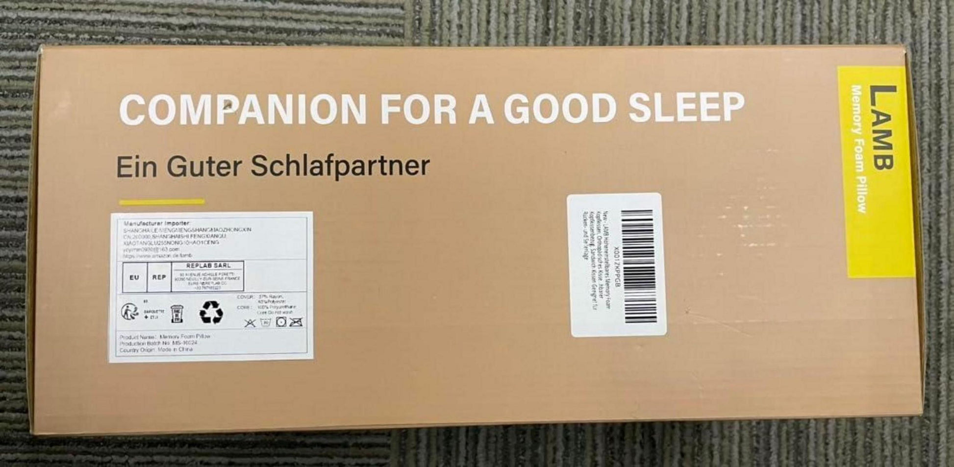 Memory Foam Kopfkissen 10/8cm - Orthopädisches Nackenstützkissen, Waschbarer Bezug, Seiten-, Bauch- und Rückenschläfer