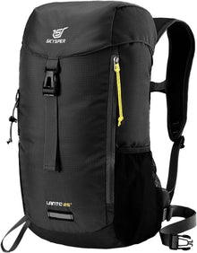 Leichter Wanderrucksack 25L für Damen und Herren - Schwarz