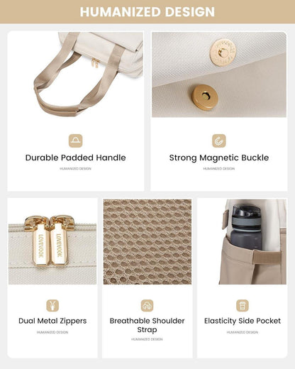 Wasserdichter Damen Laptop Rucksack 15,6 Zoll Schultasche Uni Büro