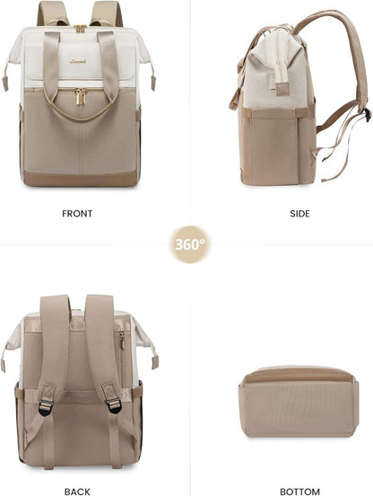 Rucksack Damen Laptop Schulrucksack Wasserdicht 15,6 Zoll