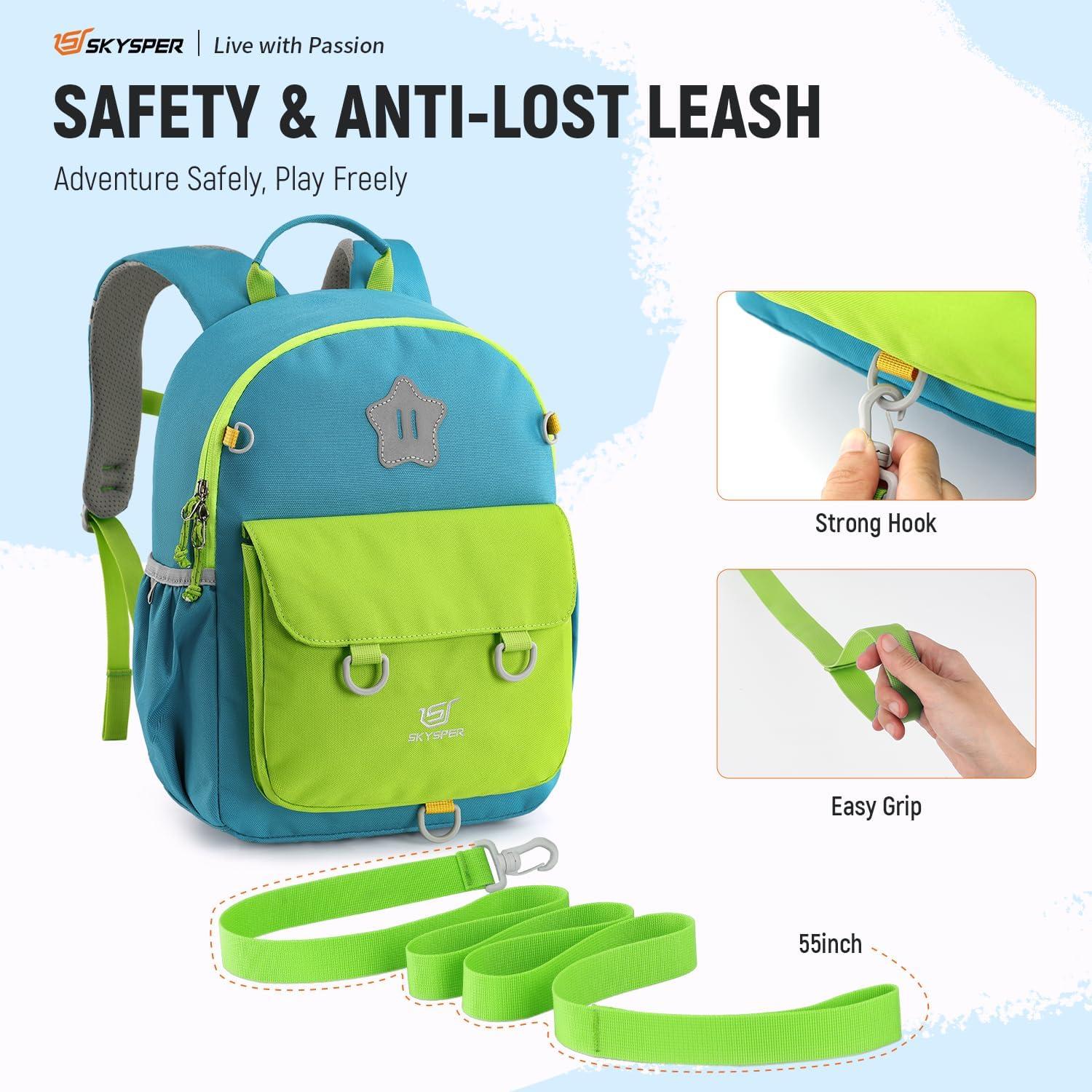 Kinderrucksack 10L mit Brustgurt für Outdoor-Aktivitäten