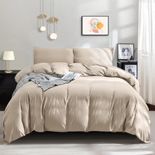 Bettwäsche-Set Mikrofaser 155x220 cm kuschelig weich Khaki
