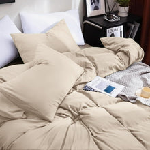 Bettwäsche 155x220 cm 3-teilig Mikrofaser - Khaki