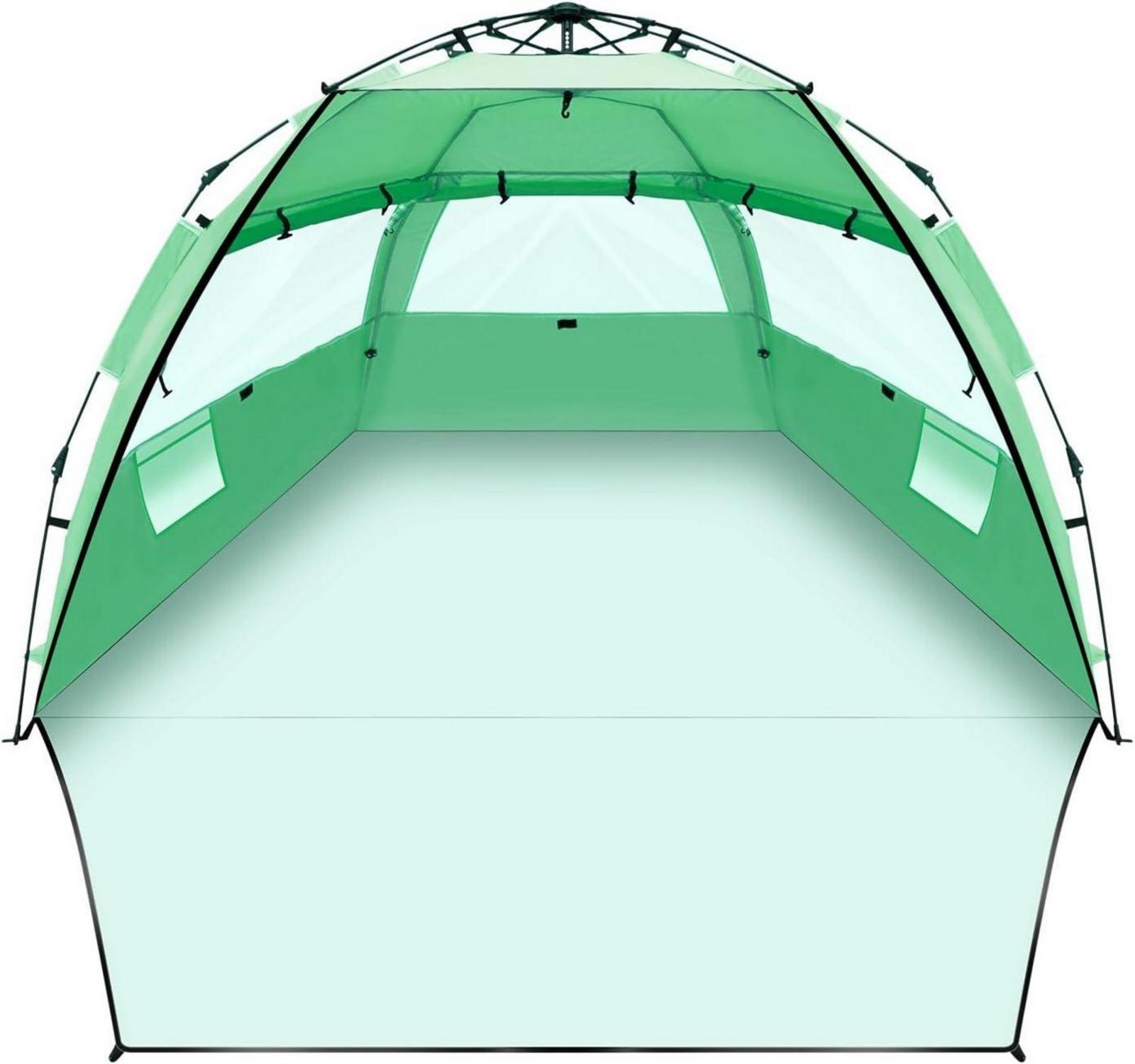 Strandmuschel Quick-Up-Aufbau UV-Schutz 50+ Tragbar Sonnenzelt