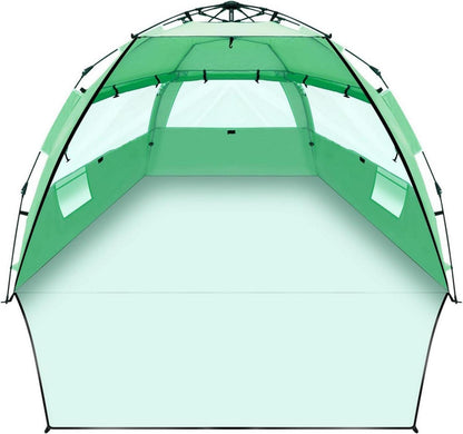 Strandmuschel Quick-Up-Aufbau UV-Schutz 50+ Tragbar Sonnenzelt