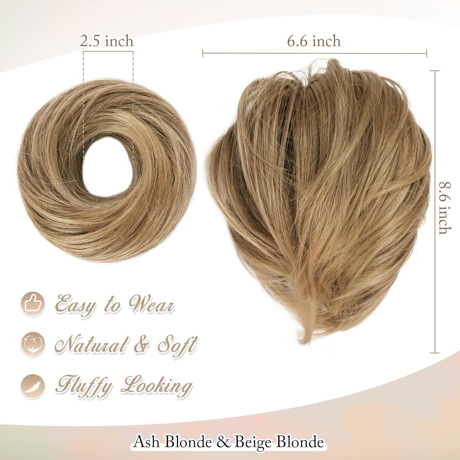 Gerades Haarverlängerung Pferdeschwanz Dutt Blond