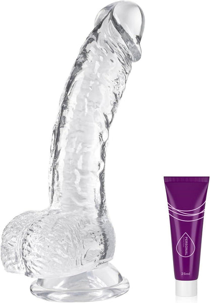 Realistischer Dildo Starkem Saugnapf Anfänger Echten Venen Prallen