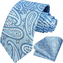 Herren Hochzeit Krawatte Beige Paisley Jacquard Einstecktuch