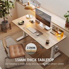 Elektrischer Schreibtisch Höhenverstellbar 120x60 cm Memory Funktion