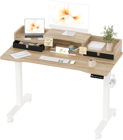 Elektrischer Schreibtisch Höhenverstellbar 120x60cm Stehschreibtisch