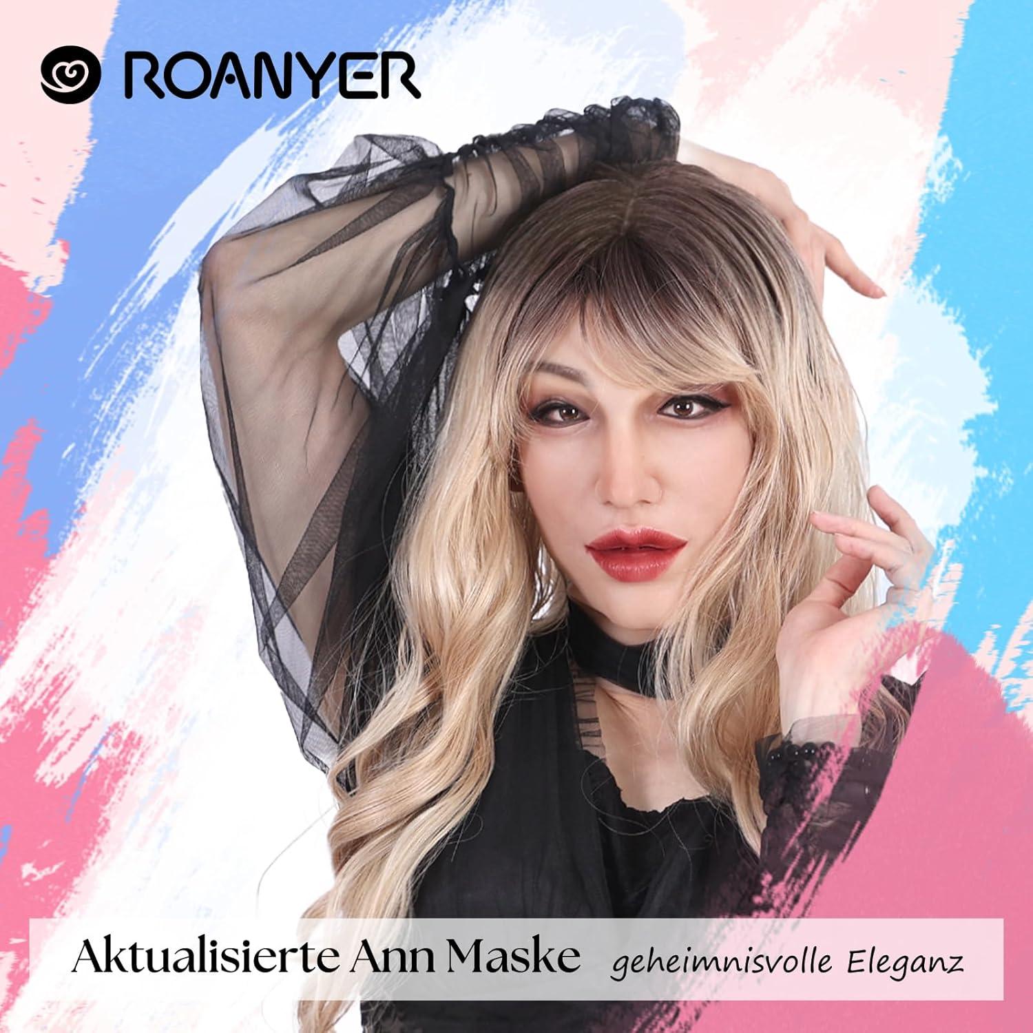 Roanyer 2.0 Silikon Weibliche Realistische Maske Haut