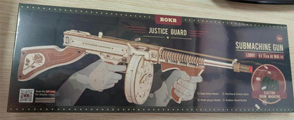 ROKR 3D Puzzle Tommy Thompson Submachine Holzmodellbau-Set für Erwachsene und Kinder