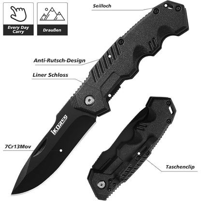Klappmesser Einhandmesser Taschenmesser mit Nylonscheide