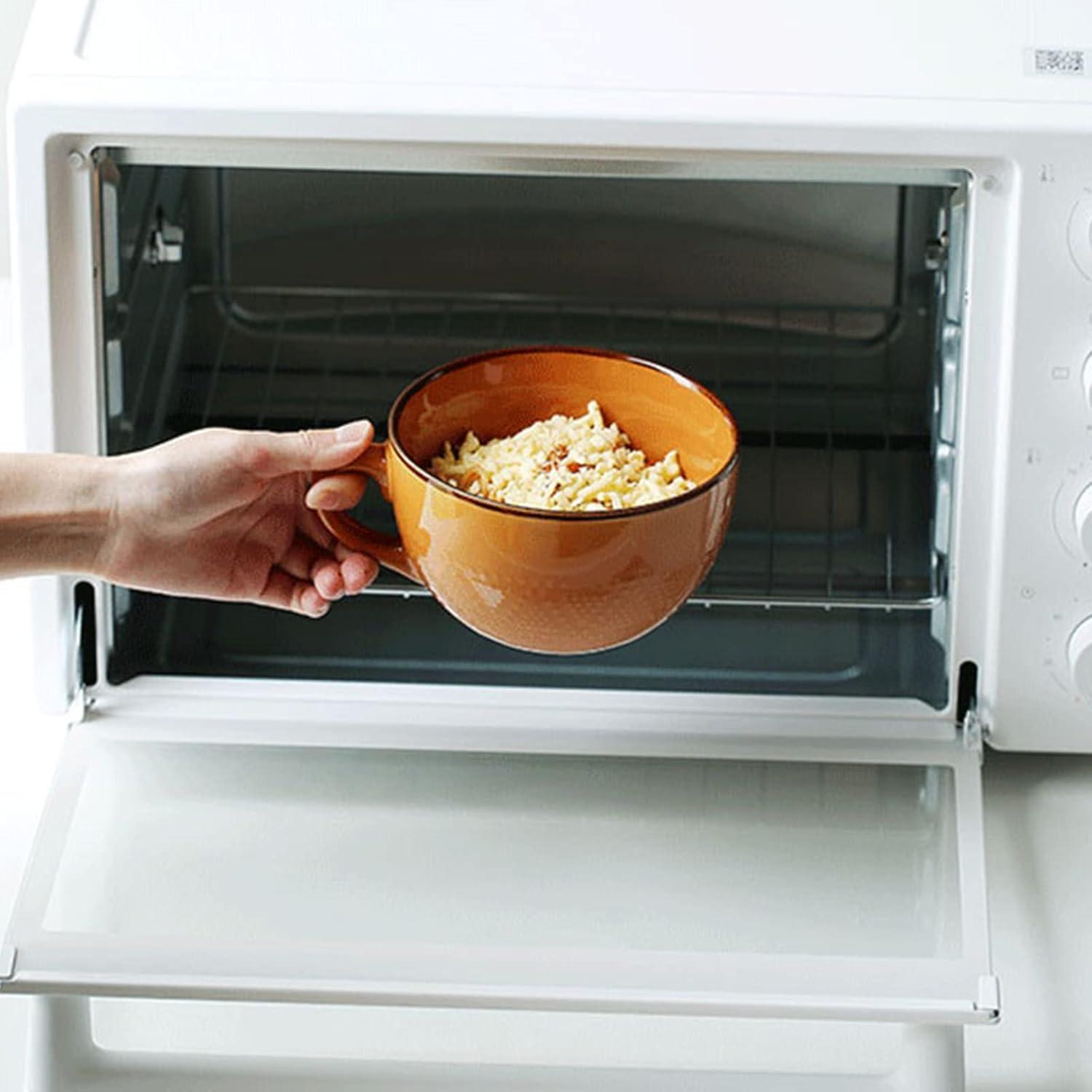 Suppentassen XXL Keramik 700ml Orange Kaffee Tee Müsli Schale