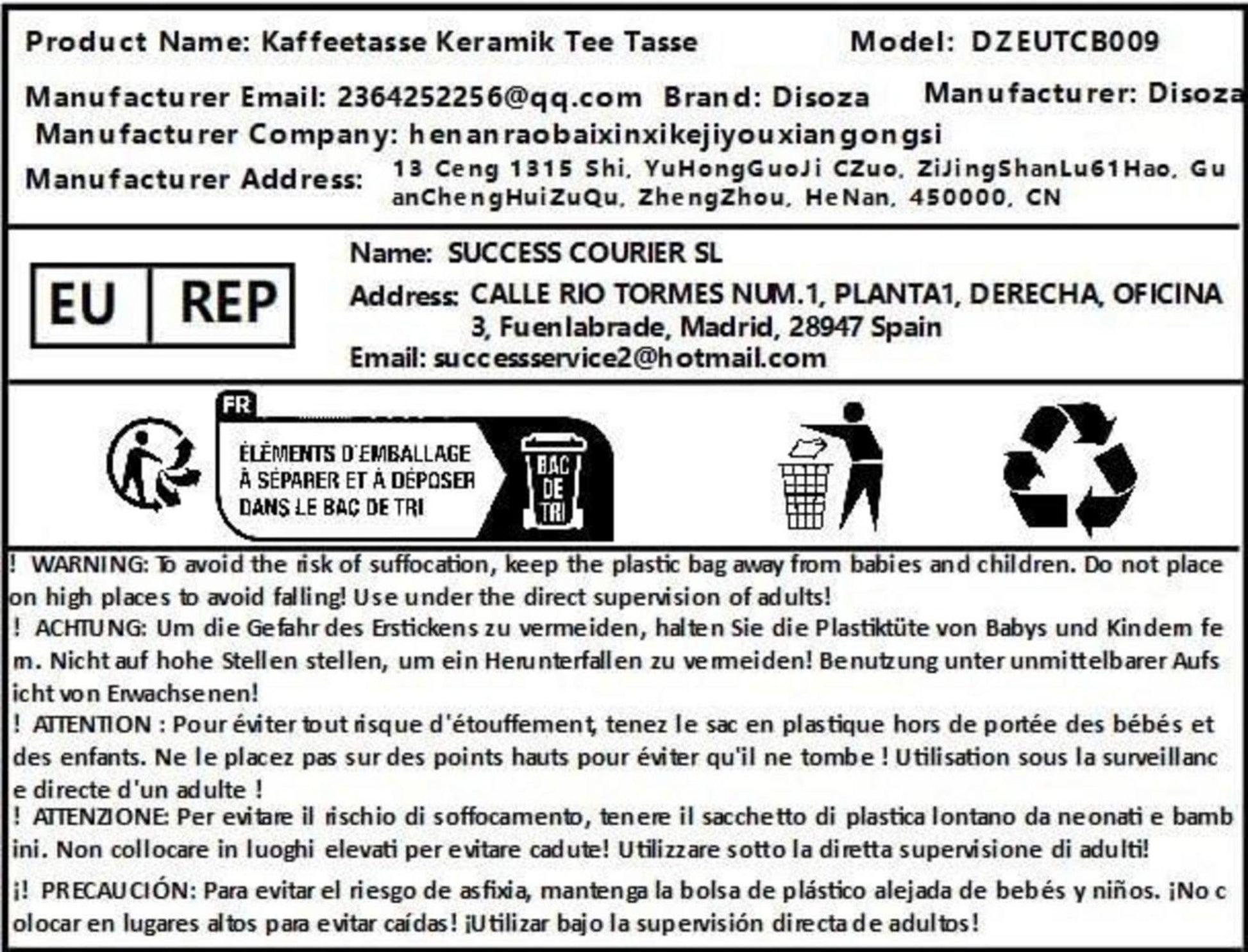 Große Keramik Kaffeetasse 700ml Orange Henkel Müsli Teebecher