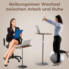 Stehpult Laptop Ständer höhenverstellbarer Beistelltisch Schwarz
