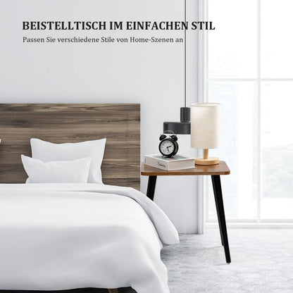 FORAOFUR Rechteckiger Holz Beistelltisch Wohnzimmer Schlafzimmer modern Klein Beistelltisch einfache Montage