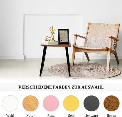 Kleiner rechteckiger Beistelltisch aus Holz, wasserdicht & leicht zu reinigen