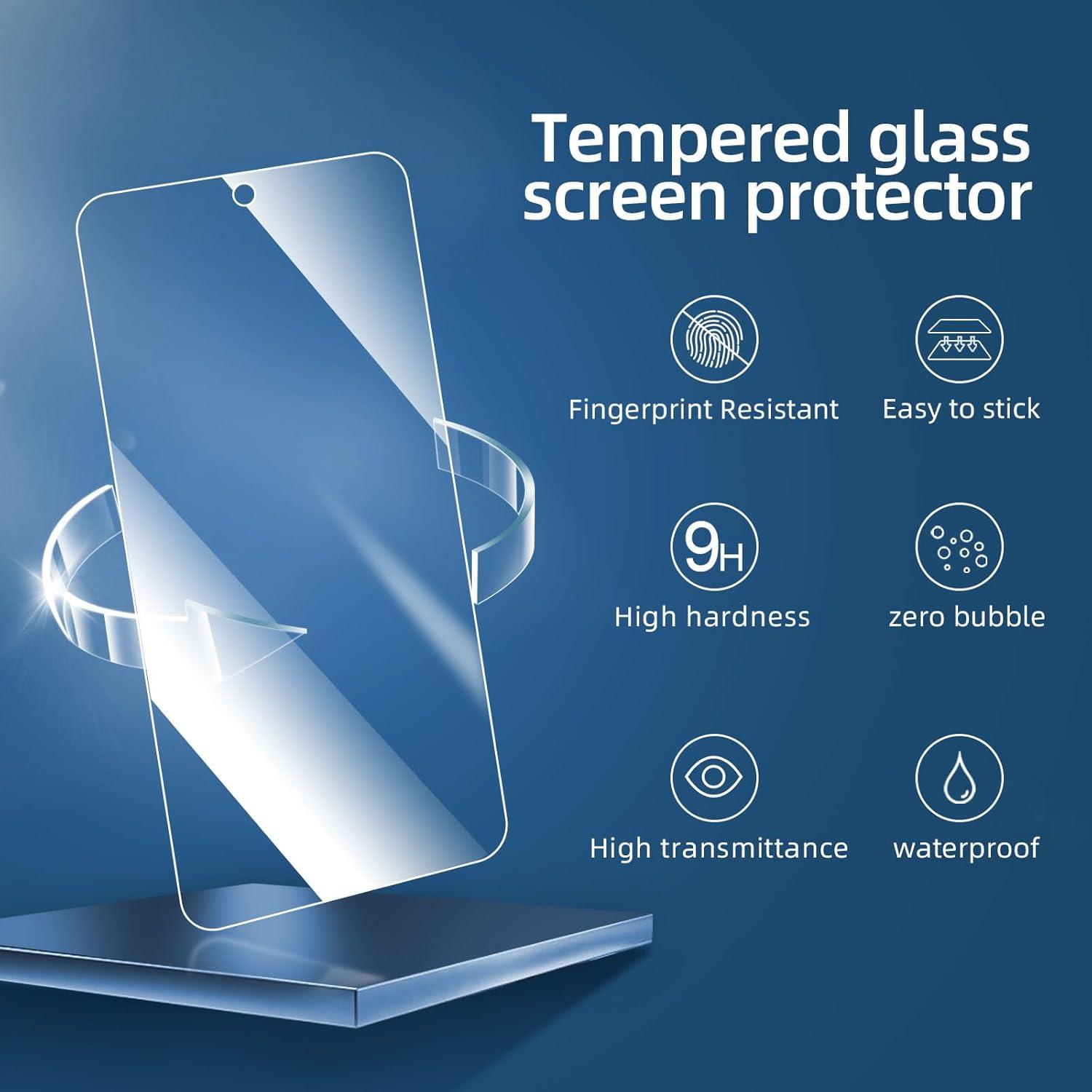 Panzer Schutz Glas Samsung Galaxy A55 5G 3 Stk. 9H Ultra-klar 6,6 Zoll Transparent