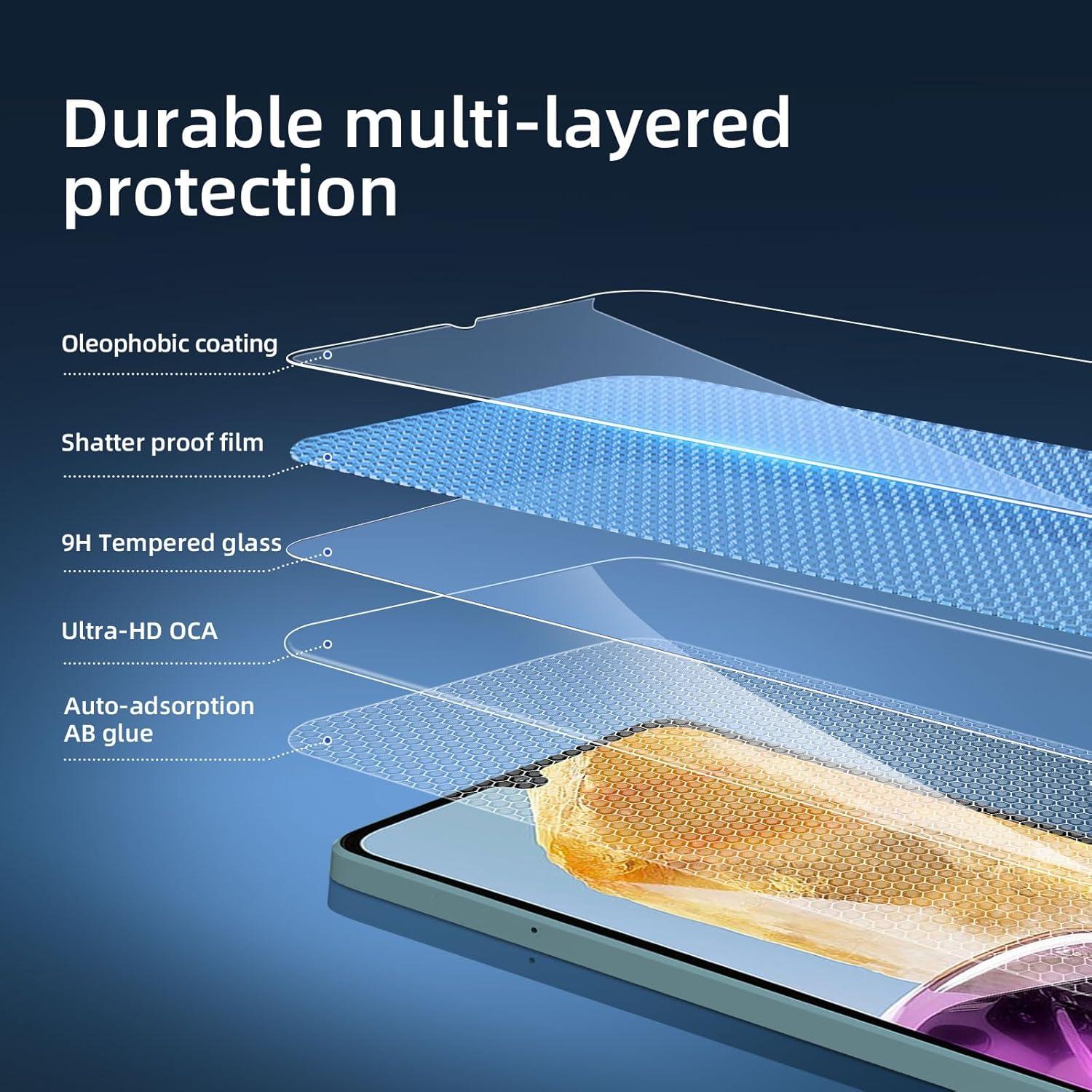 Panzer Schutz Glas Samsung Galaxy M15 5G 3er Set 9H Härte Ultra-klar