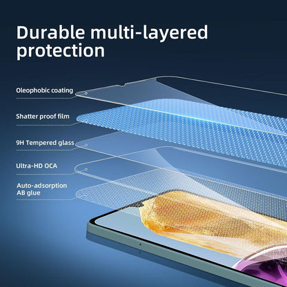 Panzer Schutz Glas Samsung Galaxy M15 5G 3er Set 9H Härte Ultra-klar