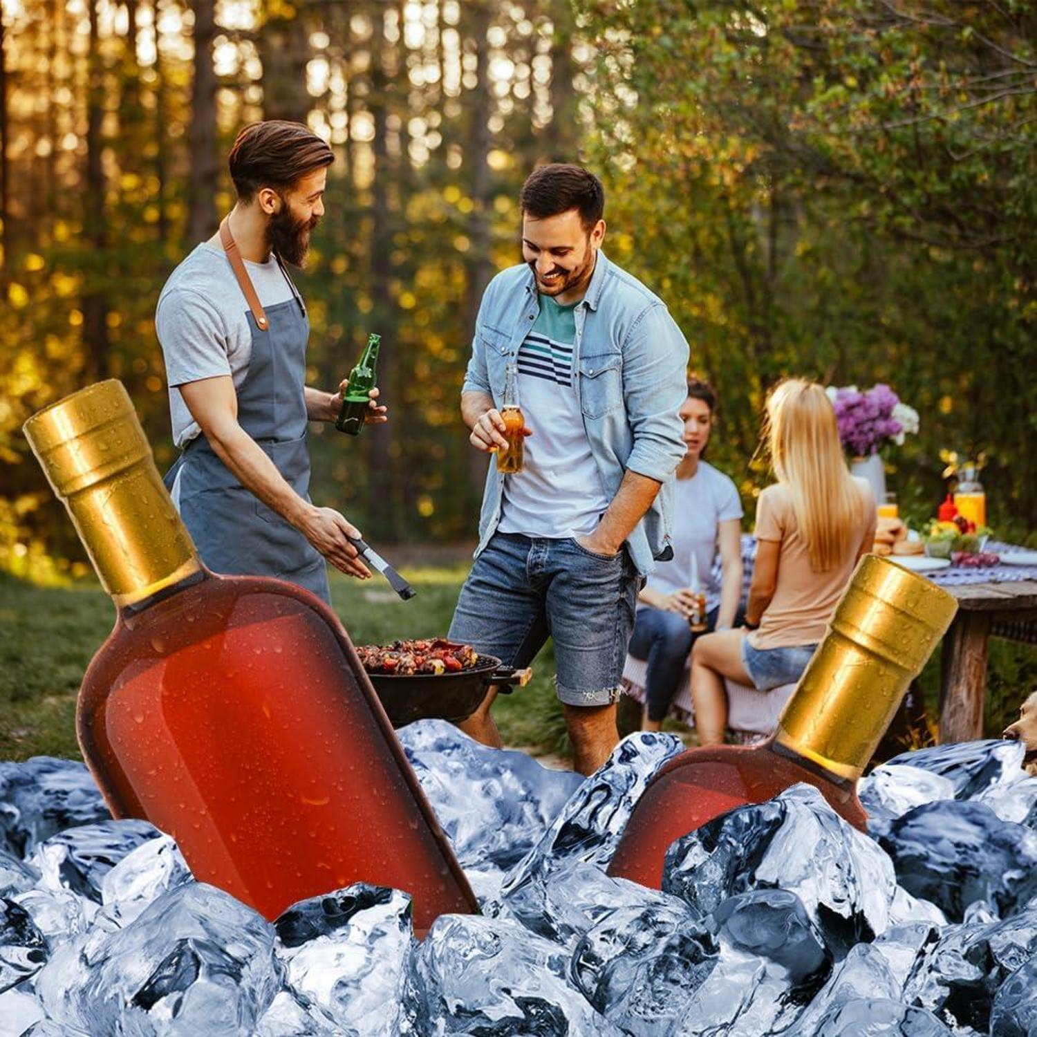 375ml Glasflaschen mit Korken 12er Pack - für Öl, Essig, Likör