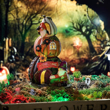 Herbstdeko Kürbishaus Solarleuchte Wetterfest Halloween 24cm