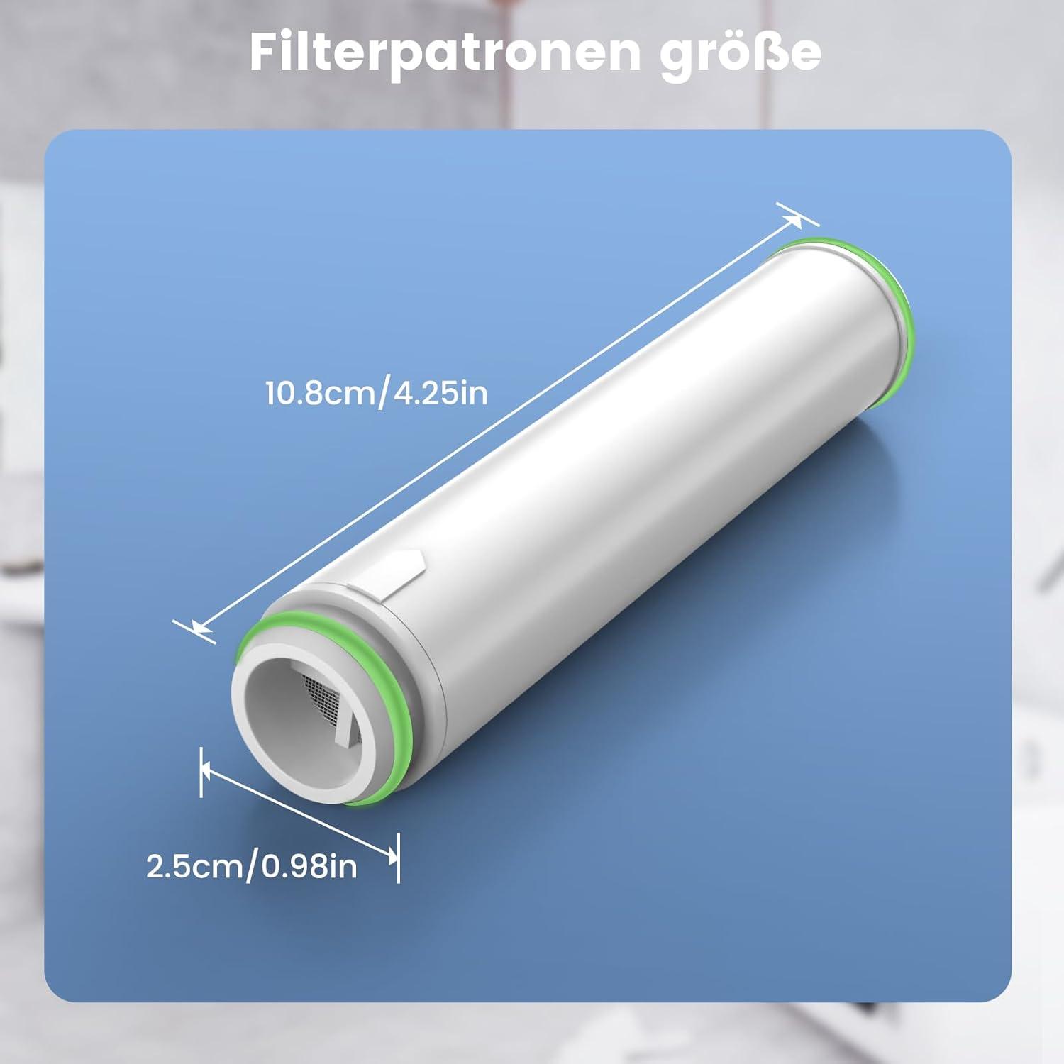 2er Pack Duschkopf Filter für sauberes Wasser, Kalk & Chlor entfernen