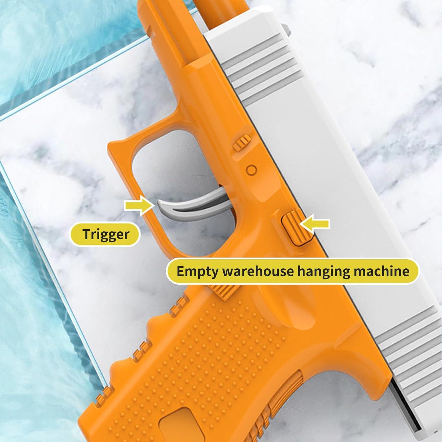 Wasserpistolen Set für Kinder, Mini Wasserpistole mit großer Reichweite, Orange